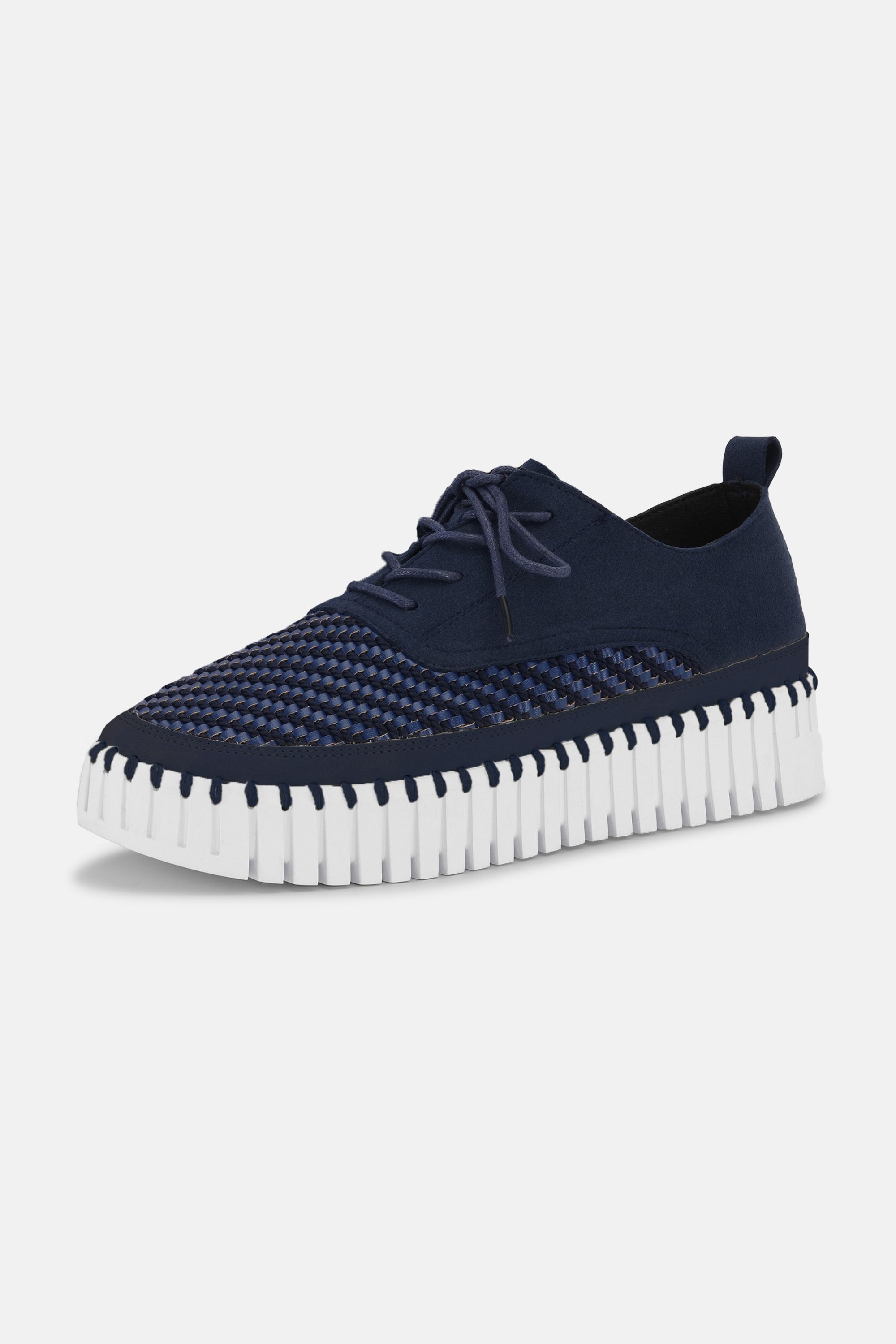Tulip Sko Med Lisser - Dark Indigo White
